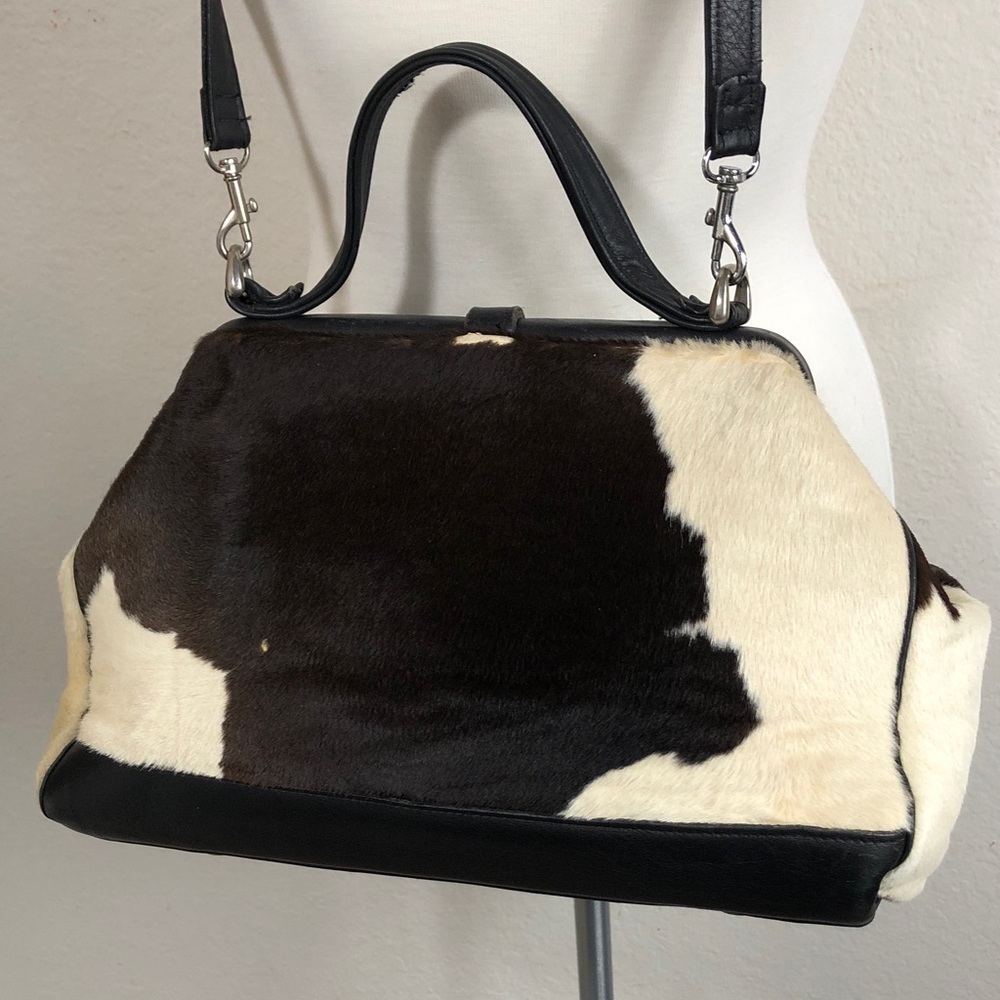 Circle Y Handmade Yoakum Texas Sibyls Collection Calf Hair Western satchel Bag - Picture 9 of 17